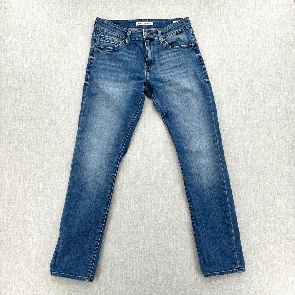 Mavi‎ Jake Slim Leg Jeans Men's 29x32 Medium Wash Blue Stretch Skinny Denim